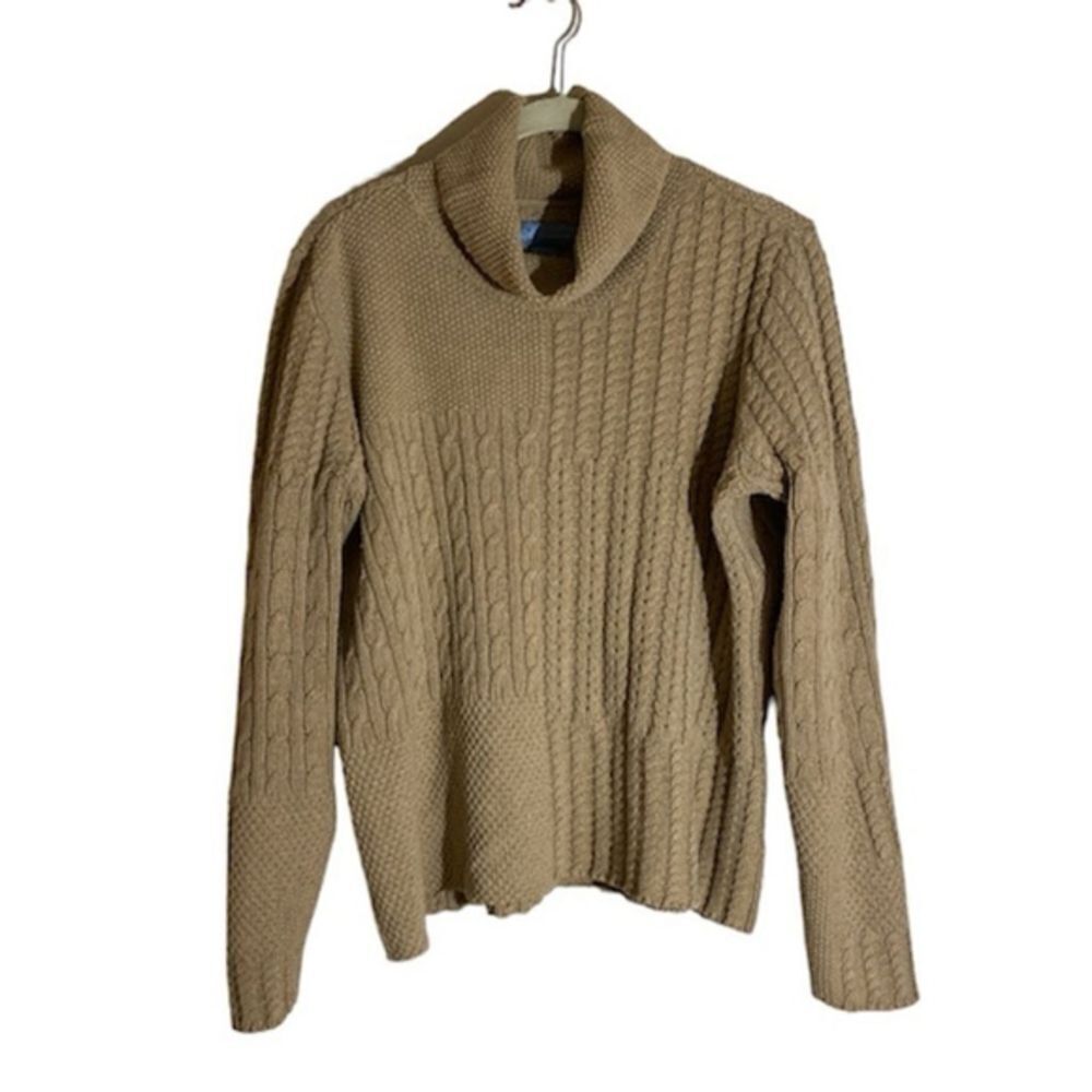 Classic Elements Turtleneck Sweater Multi Stitch … - image 1